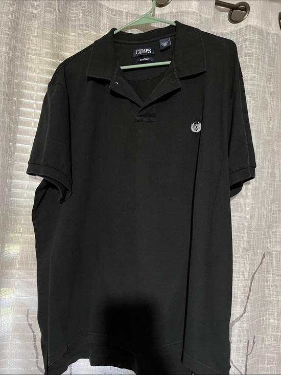 Chaps Other - Chaps Men's Black Polo with Embroidered Crest